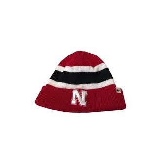 Men's '47 Scarlet Nebraska Huskers State‎ Line Cuffed Knit Hat